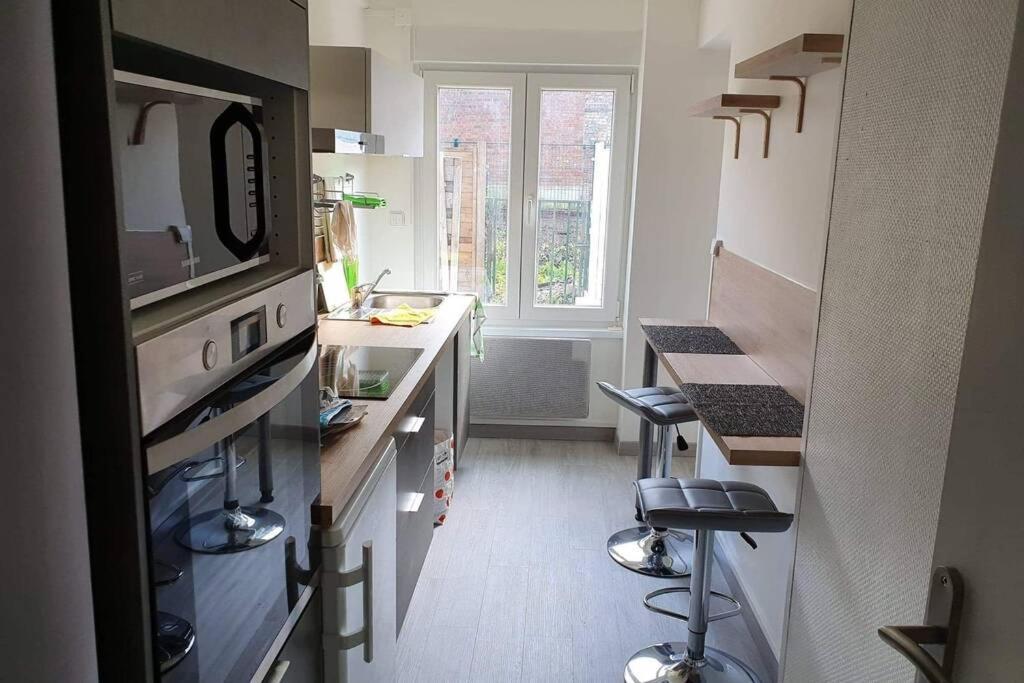 Appartement Avec Jardin Hyper Entre Valenciennes Buitenkant foto